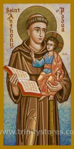 Jun 13 - St. Anthony of Padua - icon by Joan Cole. Happy Feast Day St. Anthony